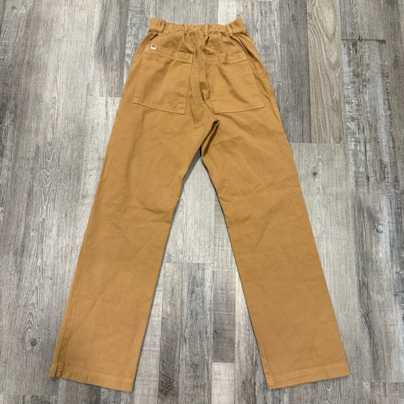 Big Bud Press Tan Work Pants Cotton Twill Straight Leg High Waisted Utility XXS - Picture 5 of 12
